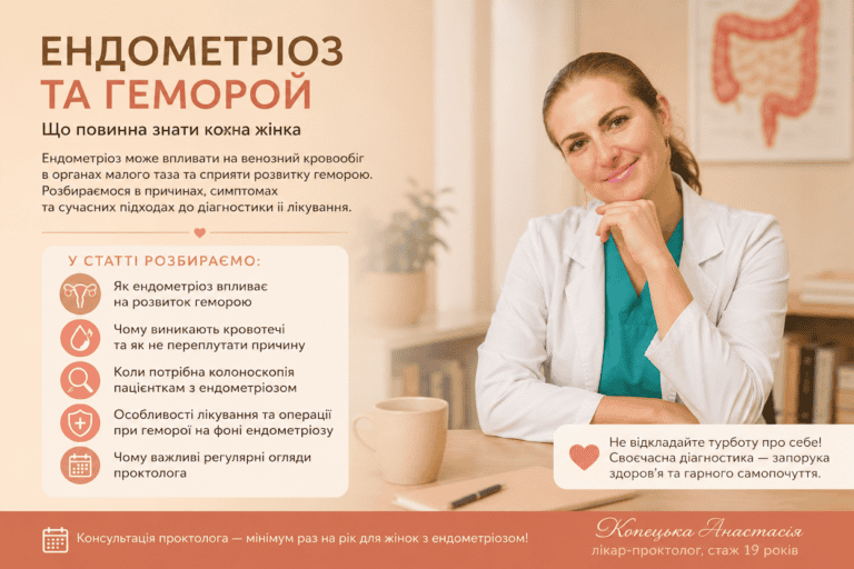 Ендометріоз та геморой: який між ними зв’язок